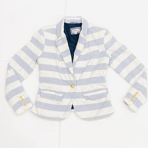 Merona Chambray Striped Blazer, size 4.